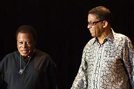 Herbie Hancock - Wayne Shorter Duo am 19.7.2014 am Schlossplatz in Stuttgart beim jazzopen 2014